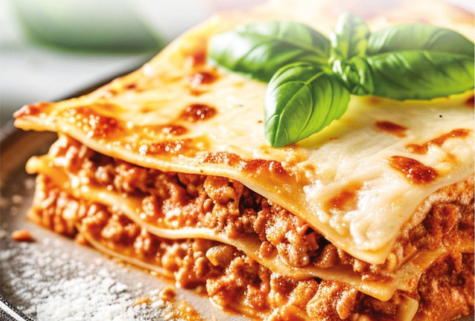 Frisch gebackene Giacobbe Lasagne